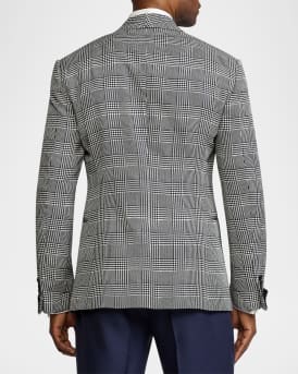 Men's Kent Glen Plaid Silk Sport Coat