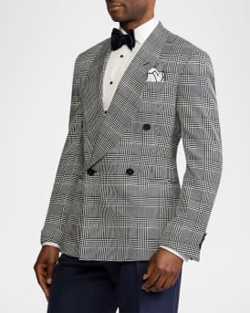 Men's Kent Glen Plaid Silk Sport Coat