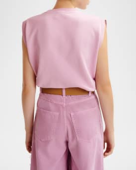 Hitalian Sequined Sleeveless Sweatshirt