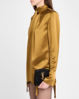 Mini YSL Evening Wristlet in Satin