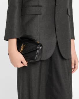 Loulou Mini YSL Chain Crossbody Bag in Quilted Leather