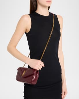 Loulou Mini YSL Chain Crossbody Bag in Quilted Leather