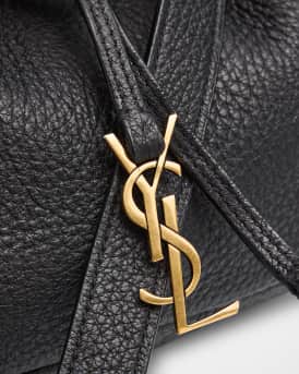 Paris VII Mini YSL Hobo Bag in Grained Leather