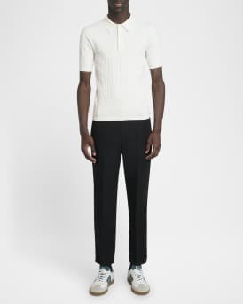 Men's Tonal Monogram Knit Polo Shirt