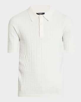 Men's Tonal Monogram Knit Polo Shirt