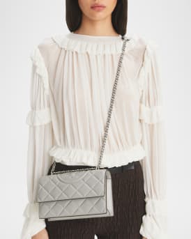 Fleming Small Convertible Leather Shoulder Bag