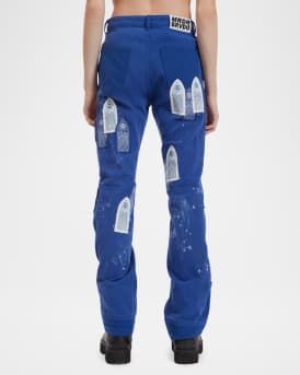 Men's Sky Painter Carpenter Embellished Pants