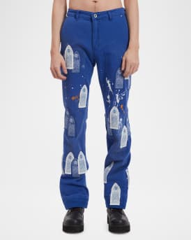 Men's Sky Painter Carpenter Embellished Pants
