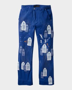 Men's Sky Painter Carpenter Embellished Pants