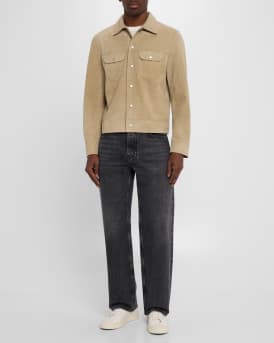Men's Suede Trucker Jacket