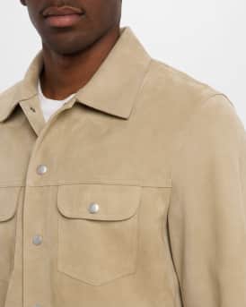 Men's Suede Trucker Jacket