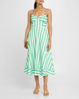 Harper A-Line Midi Dress 