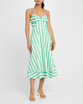 Harper A-Line Midi Dress 