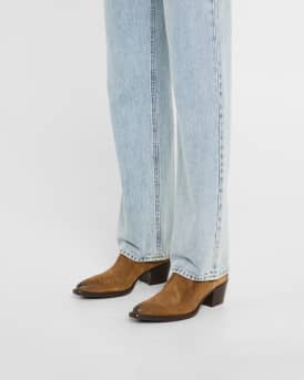 Suede Western Booties