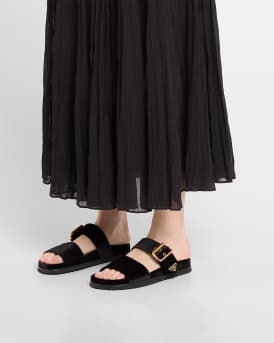 Velvet Dual-Band Flat Sandals