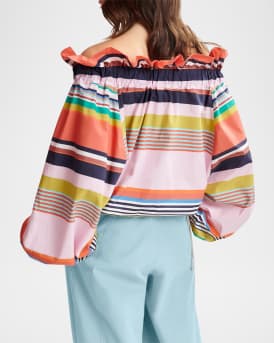 Horegon Off-Shoulder Voluminous Top