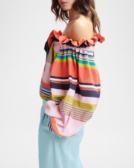 Horegon Off-Shoulder Voluminous Top