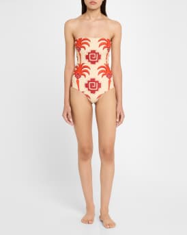 Alta Mar Strapless One-Piece Swimsuit