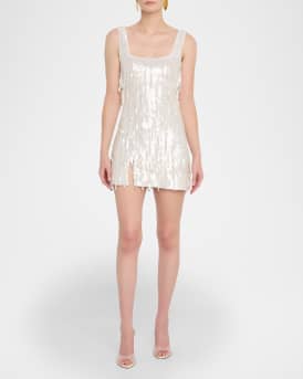 Le Sable Sequined Fringe Mini Dress