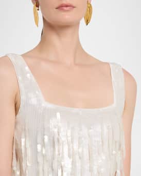 Le Sable Sequined Fringe Mini Dress