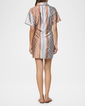 Kezia Wrap Mini Shirtdress