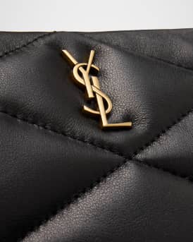 Sade Large YSL Cosmetic Pouch Bag in Quilted Leather 