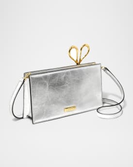 The Petit Scissor Leather Clutch Bag