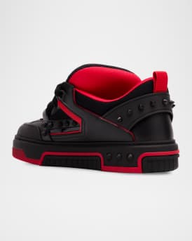 Men's Astroskate Mesh and Leather Fashion Sneakers