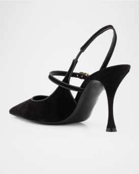 DG Suede Mary Jane Slingback Pumps
