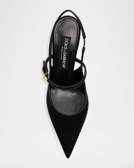 DG Suede Mary Jane Slingback Pumps