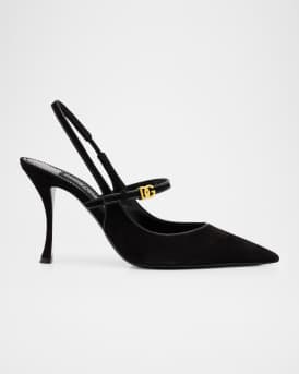DG Suede Mary Jane Slingback Pumps