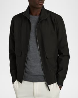 Men's Funnel-Neck Zip Jacket