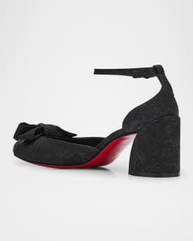 Jane Bow Red Sole Pumps