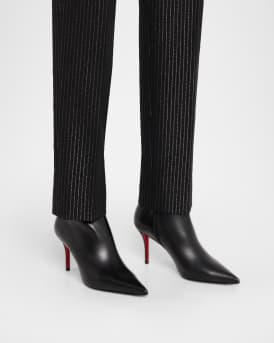 Miss Z Leather Red Sole Booties