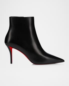 Miss Z Leather Red Sole Booties