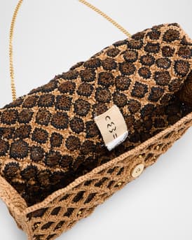 Vakona Woven Clutch Bag