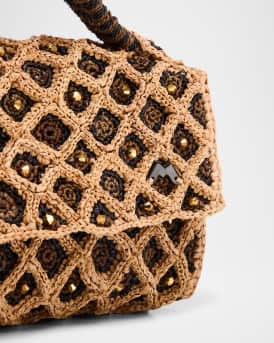 Vakona Woven Clutch Bag