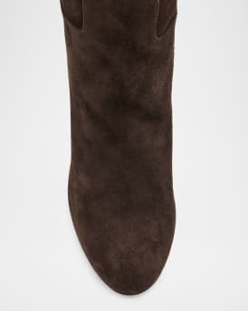 85mm Loo Botta Suede Red Sole Knee-High Boots