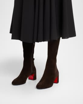 55mm Jane Botta Suede Knee-High Boots