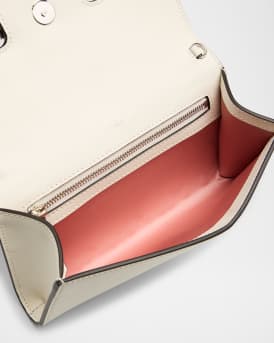 Bing Crystal-Embellished Wallet with Chain