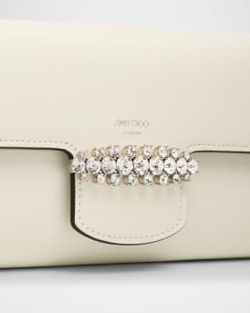 Bing Crystal-Embellished Wallet with Chain