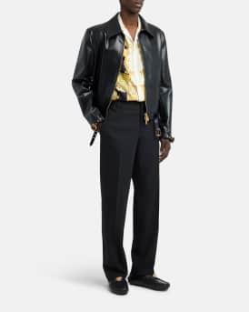 Men's Coral Theater Silk Twill Camp Shirt