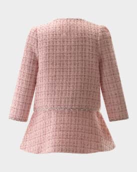 Girl's Tweed Jacket & Skirt Set, Size 2-14