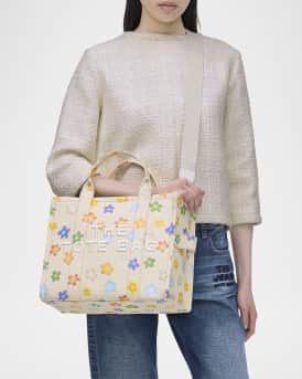 Wild Daisy-Print Canvas Tote Bag 