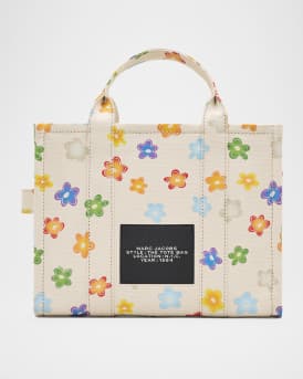 Wild Daisy-Print Canvas Tote Bag 