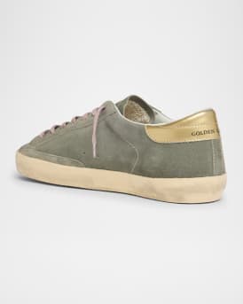 Men's Super Star Suede and Metallic Leather Sneakers