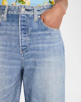 Miramar Andi Cotton-Terry Wide-Leg Jeans