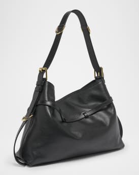 Voyou Medium Shoulder Bag in Shiny Leather
