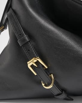 Voyou Medium Shoulder Bag in Shiny Leather