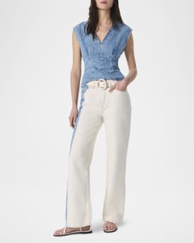 Featherweight Logan Wide-Leg Jeans